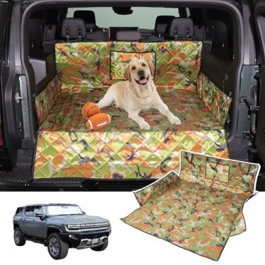 Imagem de Forro de proteção total para Hummer EV acessórios para porta-malas traseiro forro de carga para cães Hummer EV SUV 2024 2025+ resistente à prova d'água 3D proteção (camuflagem)