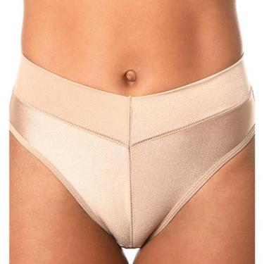 Imagem de Calcinha Demillus Cítara 26065 Cintura Alta Microfibra, Bege rosado, E