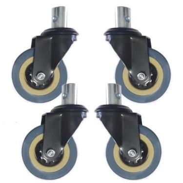 Imagem de Rodizio para Cadeira Banho D30 D40 Dellamed sem Freio 4und