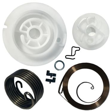 Imagem de Toolyuan Kit de reparo de iniciante de recuo para soprador de folhas portátil STHIL BG56C BG86C SH86C SH56C incluindo 4237-190-0600 mola de rebobinamento de mola de partida de mola transportadora de