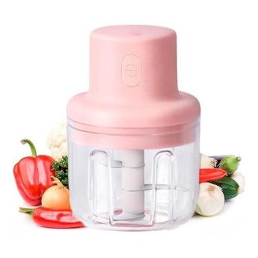 Imagem de Mini Processador Moedor Elétrico Alimentos Alho Sem Fio Usb - Alinee