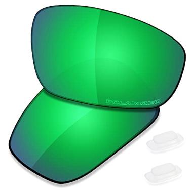 Imagem de SAUCER Lentes de reposição premium e protetores de nariz compatíveis com óculos de sol Costa Del Mar Shipmaster High Defense - Verde Jade polarizado