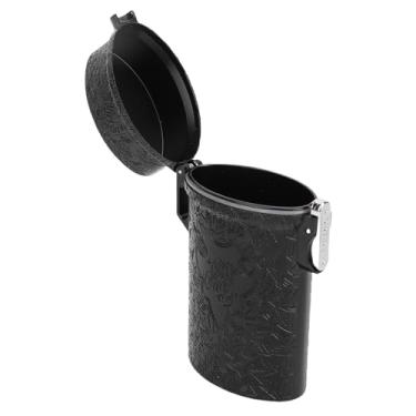 Imagem de Zerodis Caixa Seca do Cilindro Com Cordão de Cordão Seco Portátil Garrafas de Recipiente Selado, à Prova de água, Caixa de Armazenamento Selada Com Apito de Corda de Selo de Selo de Metal Camping de Ferramentas Essenciais para o Cilindro Seco (Preto)