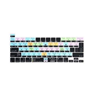Imagem de XSKN Capa de silicone para teclado Mac OS X English Shortcuts para modelos Touch Bar 2019 MacBook Pro 16 polegadas A2141 2020 MacBook Pro 13,3 polegadas A2251 A2289 A2338 M1 Teclado Versão EUA e UE