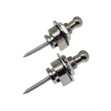 Imagem de Par De Roldana Strap Lock Cromada Guitarra Violão Baixo