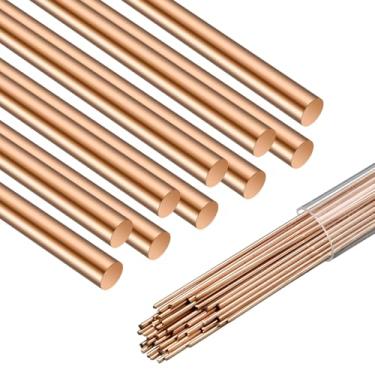 Imagem de Tandefio 40 varetas de brasagem AWS BCup-5 15% prata solda Phos liga de cobre hastes de soldagem redondas indústria 0,1 x 25 cm para ar condicionado, refrigerador, armazenamento a frio, unidades HVAC