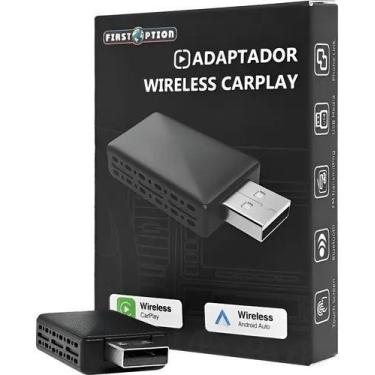 Imagem de Adaptador Android Auto Carplay Sem Fio 2 Em 1 Automático - First Optio