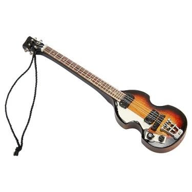 Imagem de Aramox Modelo de Guitarra Elétrica Em Miniatura Com Artesanato Detalhado, Estilo Elegante e Design para Amantes da Música, Adequado para Decoração do Festival de Música (13)