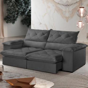 Imagem de Sofá Retrátil e Reclinável Caixa Zero 2,40m Pillow de 15cm Istambul - 