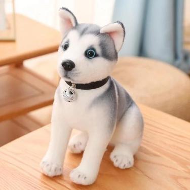 Imagem de 25/30cm Macio Husky Cão Brinquedo De Pelúcia Animal De Pelúcia Fofo Ka