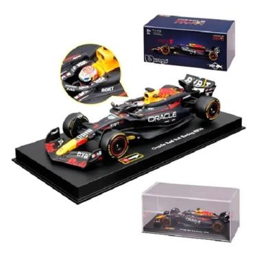 Imagem de Miniatura Metal 1/43 C/ Piloto Caixa Acrilica Formula 1 Red Bull Racing MV1 RB20 Max Verstappen– Burago