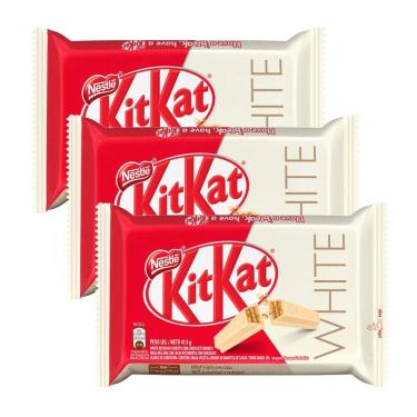 Imagem de Kit 3 Chocolate Nestlé Kit Kat White 41,5g