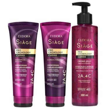 Imagem de Eudora Siàge Pro Cronology Curvas Kit  Shampoo + Condicionador + Final