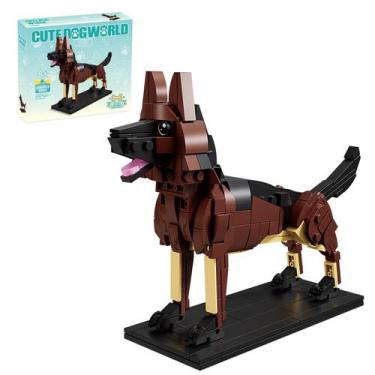 Imagem de Conjunto de construção de brinquedos KAZI German Shepherd Dog 15x19x6c