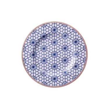 Imagem de Prato Sobremesa Tramontina Abstratta Porcelana Decorada 21cm