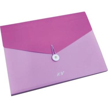 Imagem de Pasta Sanfonada,Pasta Sanfonada A4, 12 DivisóRias, Adequado para EscritóRios de Escolas(Rosa Candy)