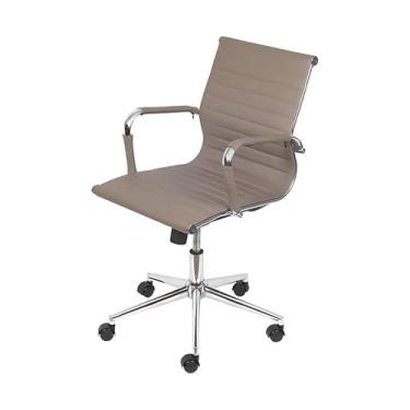 Imagem de Kit 4 Cadeiras Office Esteirinha Baixa (Bege)