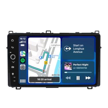 Imagem de JOYING Rádio estéreo automotivo para Toyota Corolla 2017 2018 2019 IPS Touchscreen Android 13 unidade de cabeça 4 GB + 64 GB Plug and Play com CarPlay sem fio e Android Auto (B: com uma tela grande, 8