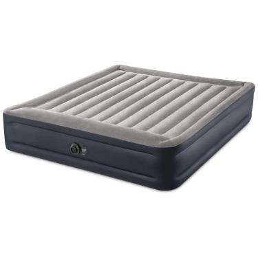Imagem de Colchão Inflável Casal King Size, bomba de ar interna incluída, 110v, INTEX, Cinza escuro