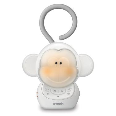 Imagem de Máquina de Som Ruído para Bebês Recém Nascidos com Luzes, Macaco, VTECH BC8211, Branco