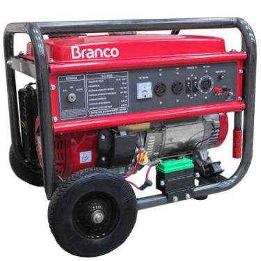 Imagem de Gerador de Energia à Gasolina 6,5 kVA 15HP 110/220V com Partida Manual  Branco Motores