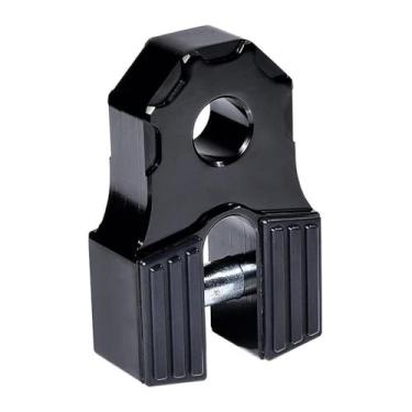 Imagem de JicSuXi Conector de montagem de manilha de guincho genérico, suporte de gancho de reboque resistente com montagens de manilha, conector de gancho de arrasto, Preto