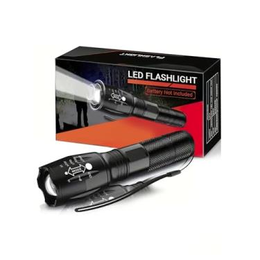 Imagem de Lanterna de LED pequena com 5 modos, luz de flash de foco ajustável à prova d'água para acessórios táticos e de acampamento ao ar livre