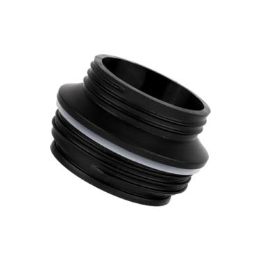 Imagem de Adaptador de garrafa, adaptador de garrafa de água de plástico, adaptador de tampa de garrafa para Cirkul to Yeti Rambler 12 18 26 36 46 1,8 g (preto)