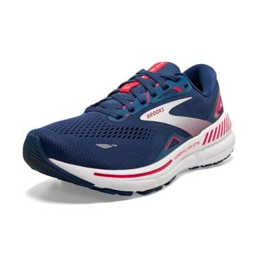 Imagem de Brooks Tênis de corrida feminino Adrenaline GTS 23 Supportive, Framboesa azul, branco, 9