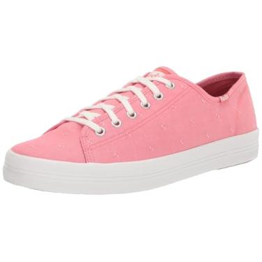 Imagem de Keds Tênis feminino Kickstart com cadarço, Dobby vermelho, 7
