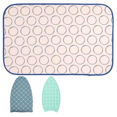 Imagem de Zuxmvot Tapete de passar a ferro portátil de mesa, cobertor dobrável resistente ao calor, luva de vaporizador portátil para prensagem a vapor de mesa ou cama