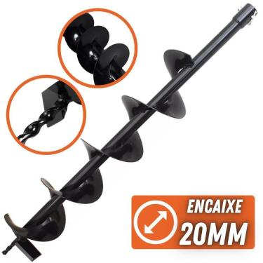 Imagem de Broca Helicoidal 80x12cm Para Perfurador De Solo