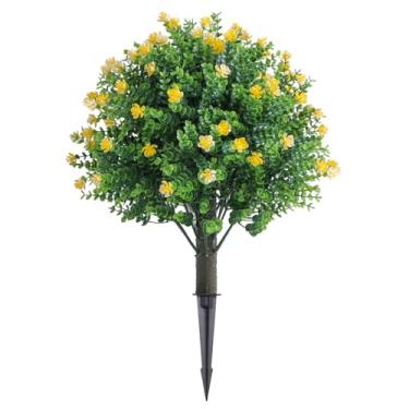 Imagem de Aqur2020 2 Unidades de Plantas de Eucalipto Artificiais Com Espiga, Plantas Topiárias Com Espiga No de Eucalipto Falsas para Escritório Doméstico, Decoração Interna e Externa