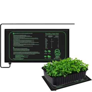 Imagem de HYUIO Tapete quente para plantas 10/25/50 cm, tapete térmico para plântulas, germinação, impermeável, almofada de aquecimento, propagação, tapete para iniciantes, tapete térmico de mudas (25 x 52,5 cm