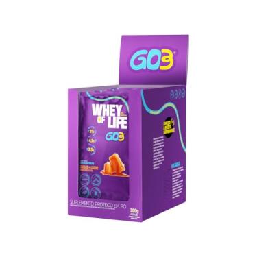 Imagem de GO3 - WHEY PROTEIN CONCENTRADO GO3 - DISPLAY 10 SACHÊS -