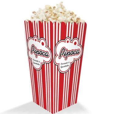 Imagem de Caixa Caixinha para Pipoca Tamanho Pequena 300un Listrada - Pdv Print