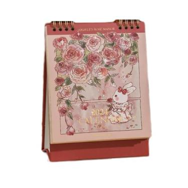 Imagem de Calendário de mesa 2024 com página de lista de tarefas, ornamentos de mesa, calendário, agenda, diário, memorando, calendário mensal 140 x 185 mm