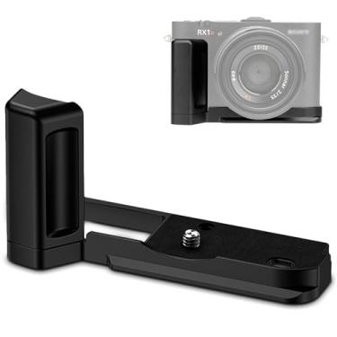 Imagem de Punho de mão de luxo RX1R III de metal, suporte em forma de L para câmera compacta Sony RX1RIII RX1R Mark III RX1R3, com placa de liberação rápida Arca integrada e abertura do compartimento da bateria
