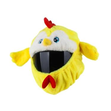 Imagem de Generic Capa para capacete de motociclista com estampa divertida de pássaro, adorável desenho animado, macia e fofa, para homens e mulheres.