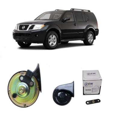 Imagem de BUZINA AUTOMOTIVA CARACOL COM PLUG (2 PINOS) E CONECTOR PARA PANTFINDER 2006 >2012