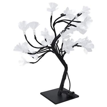 Imagem de aqxreight Lâmpada de árvore de Fibra óptica 24LED, Alimentada por USB, Luz de Flor de Simulação para Luz de Decoração doméstica. Emissora de Energia Estável, Não Fonte Romântica e Com Emissão e