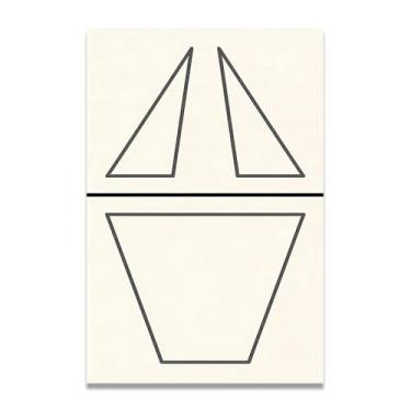 Imagem de Silent FlowLienzo Minimalista: Serenidad Paleta Neutra Gran Área Vacía para Espacio Tranquilo 20 x 30 cm Sem moldura