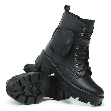 Imagem de Coturno Feminino de Cano Médio com Laterais Elásticas, Visual Atual e Sola Estável