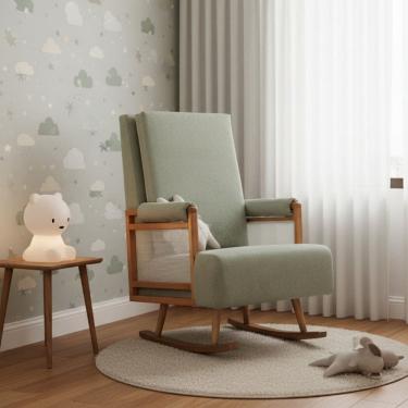 Imagem de Poltrona de Amamentação Balanço Mila Verde