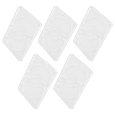 Imagem de Generic Molde de Máscara de Olho Reutilizável DIY Fácil de Limpar para Produtos de Cuidados Com a Pele para Salões de Beleza Domésticos e Profissionais Bandeja de Tapa-olhos de 5 Peças Material ABS Transparente