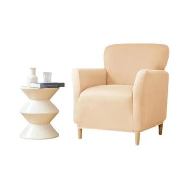 Imagem de Capa De Sofá Elástica Repelente À Água, Cor Sólida, Capa Para Poltrona