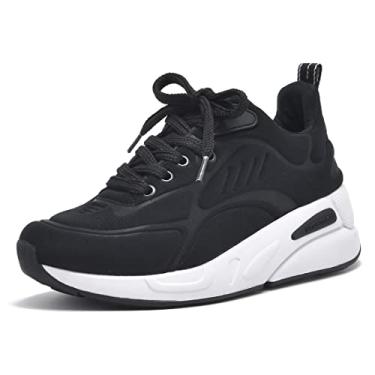 Imagem de Tênis Via Marte 22-11401 Preto - Adultos, Casual, Moderno - Sapato Esportivo - Caminhada - Couro - Nylon - Cadarço - Cano Baixo - Liso - Laces - Outdoor - Mínimo a Moderado - Sneaker