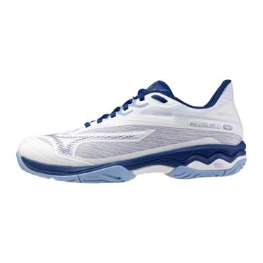 Imagem de Mizuno Tênis feminino Wave Exceed Light 2 Ac, Branco-Bellwether Azul, 38