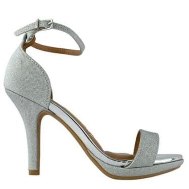 Imagem de Sandália Feminina Vizzano com Salto Fino e Acabamento Metalizado-Feminino
