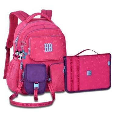 Imagem de Mochila com Shoulder Removível e Estojo Fichário Rebecca Bonbon-Feminino
